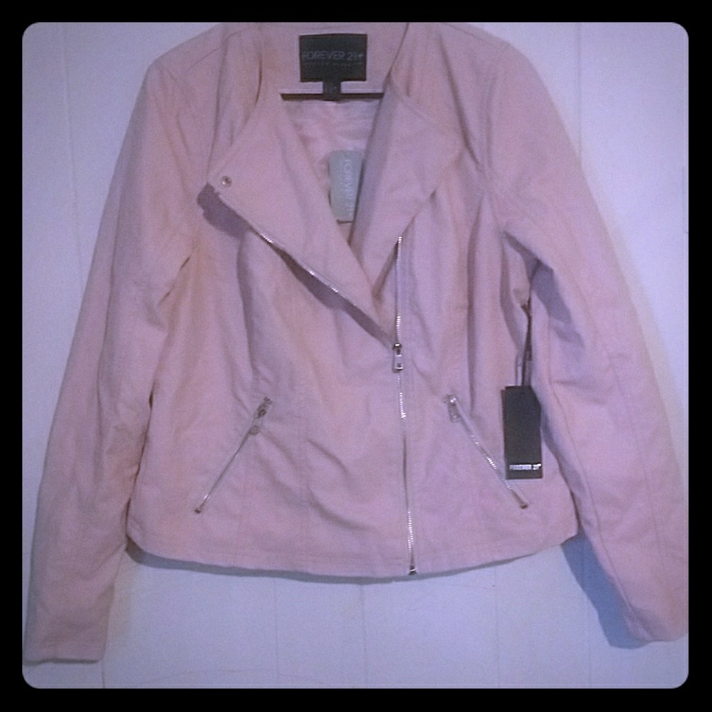 NWT Forever 21 + Faux Leather Jacket